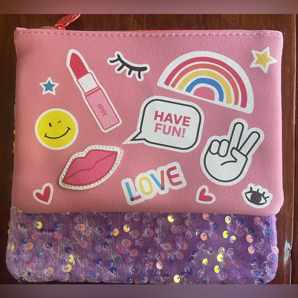 2 IPSY Pouches/Make up/Cosmetic Bags